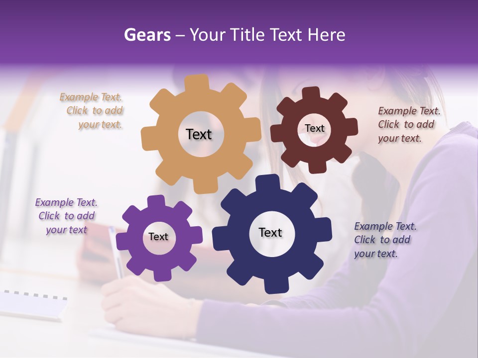 Young Happy Female PowerPoint Template