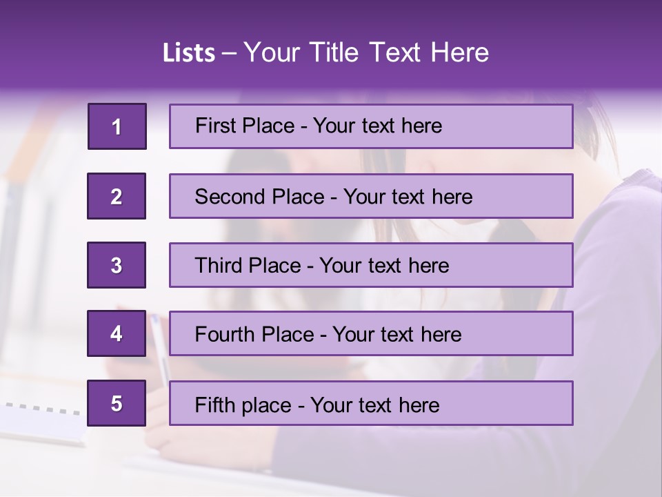 Young Happy Female PowerPoint Template