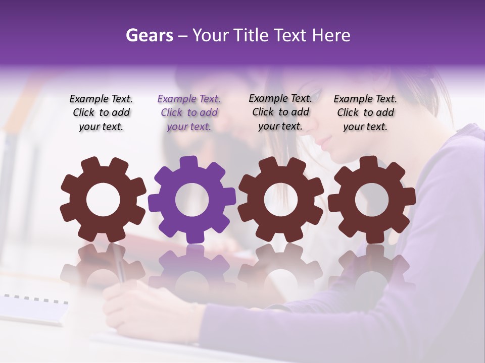 Young Happy Female PowerPoint Template