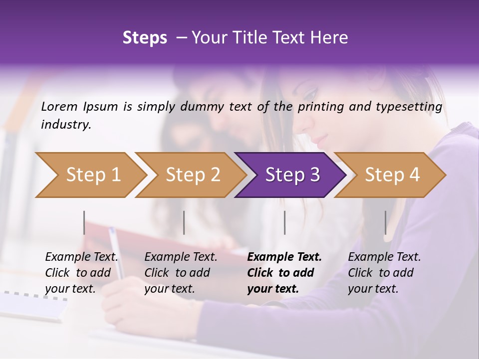 Young Happy Female PowerPoint Template