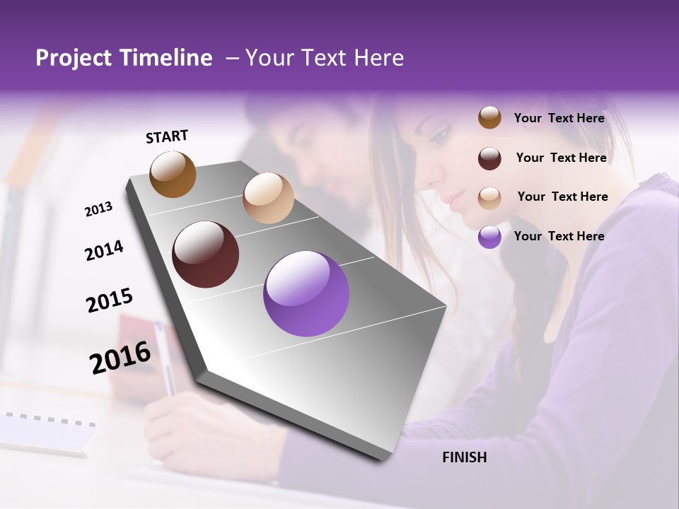 Young Happy Female PowerPoint Template
