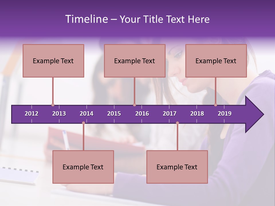 Young Happy Female PowerPoint Template