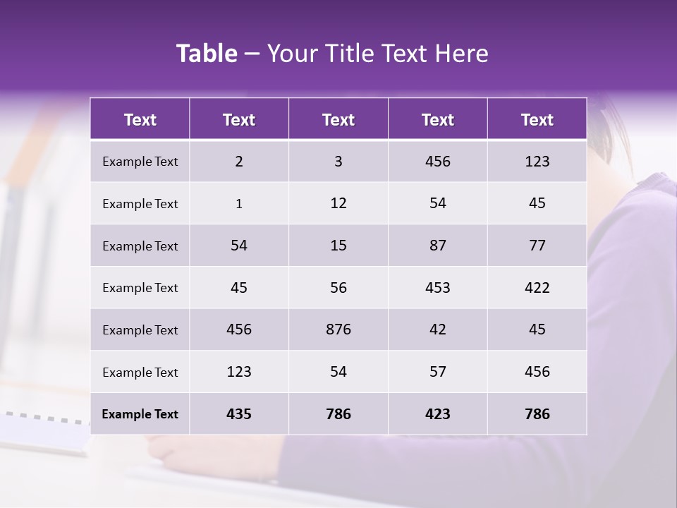 Young Happy Female PowerPoint Template