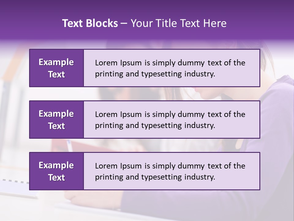 Young Happy Female PowerPoint Template