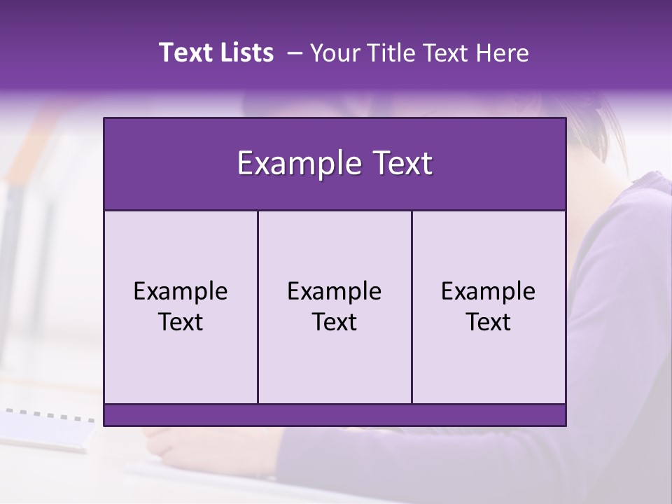 Young Happy Female PowerPoint Template