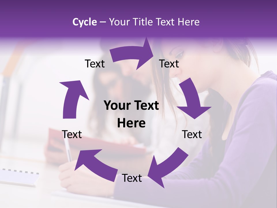 Young Happy Female PowerPoint Template