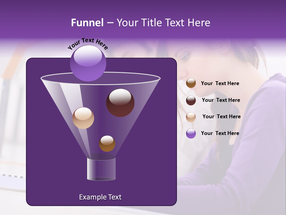 Young Happy Female PowerPoint Template