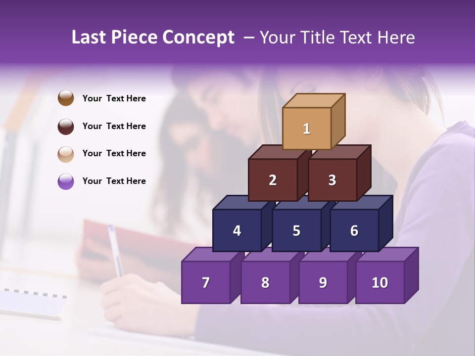 Young Happy Female PowerPoint Template