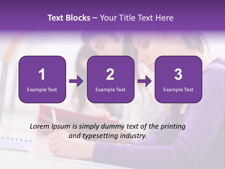 Young Happy Female PowerPoint Template