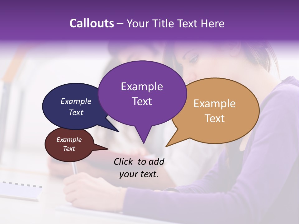 Young Happy Female PowerPoint Template