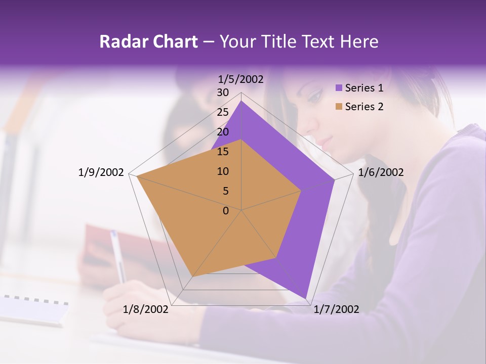 Young Happy Female PowerPoint Template