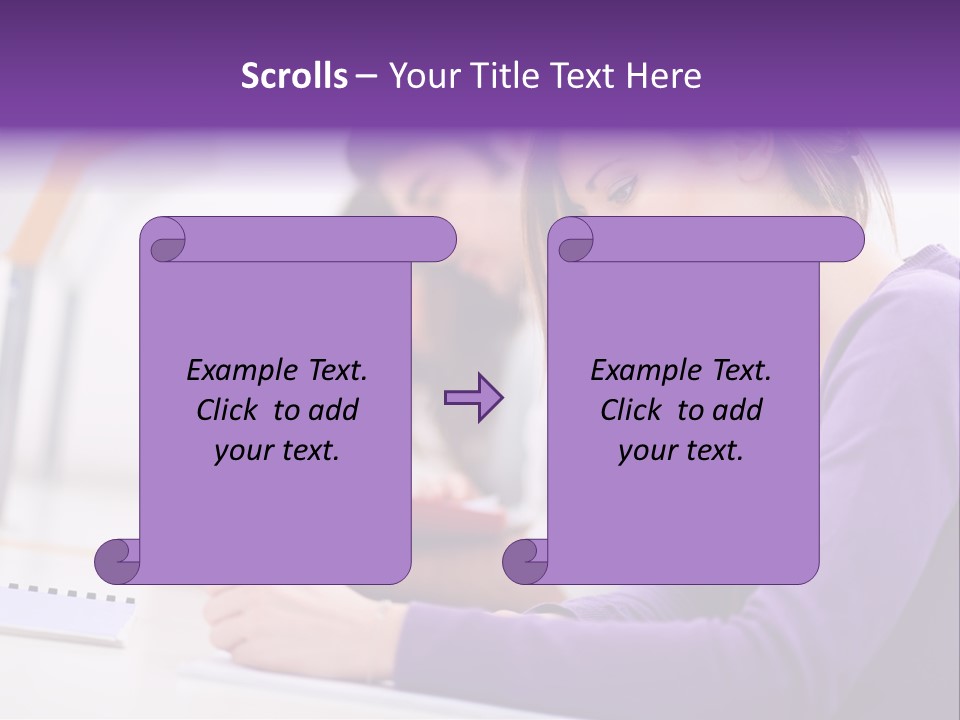 Young Happy Female PowerPoint Template
