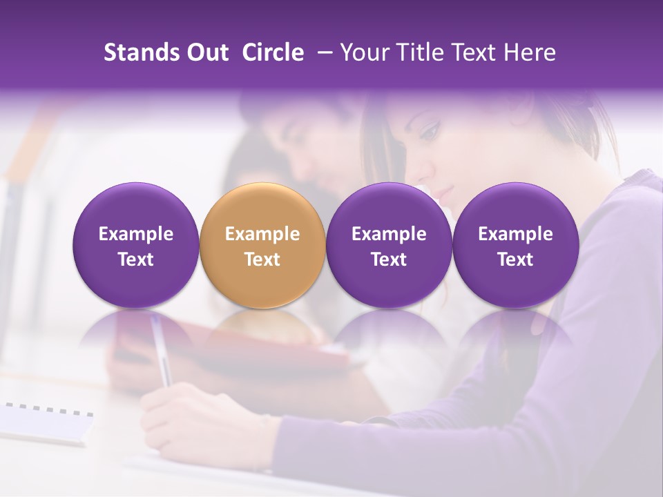 Young Happy Female PowerPoint Template