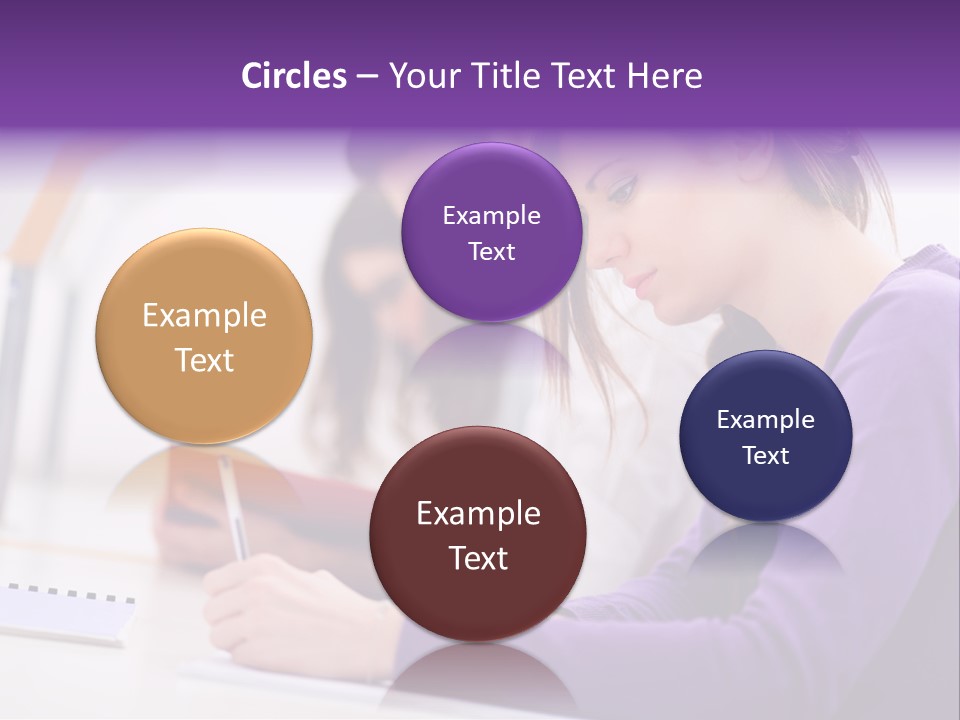 Young Happy Female PowerPoint Template