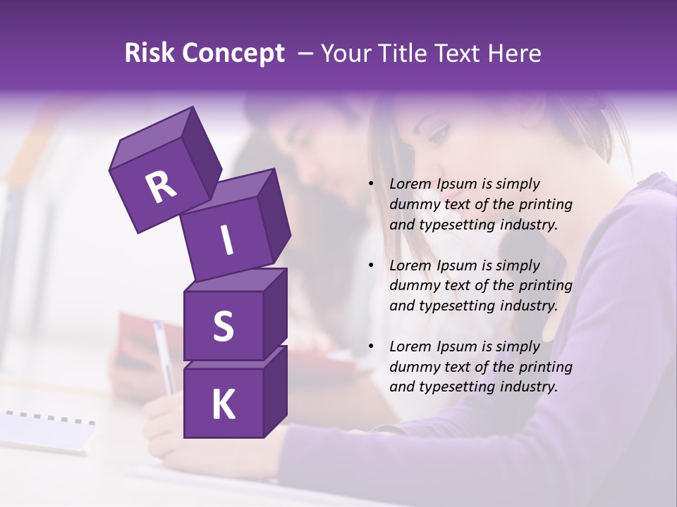 Young Happy Female PowerPoint Template