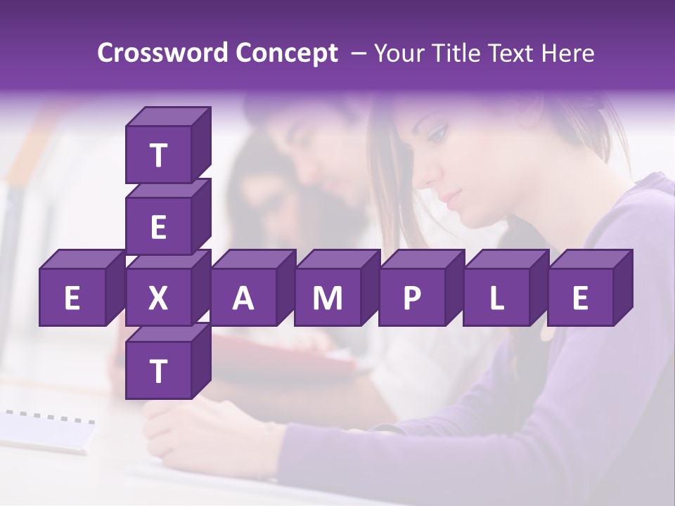 Young Happy Female PowerPoint Template