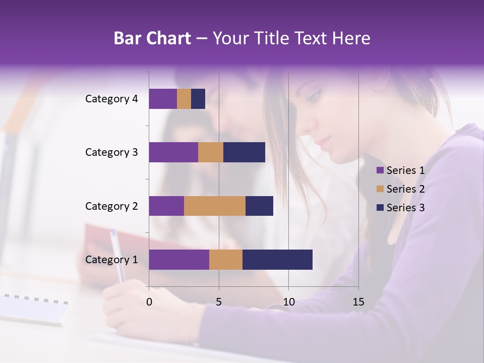 Young Happy Female PowerPoint Template