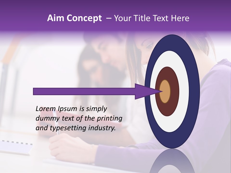 Young Happy Female PowerPoint Template