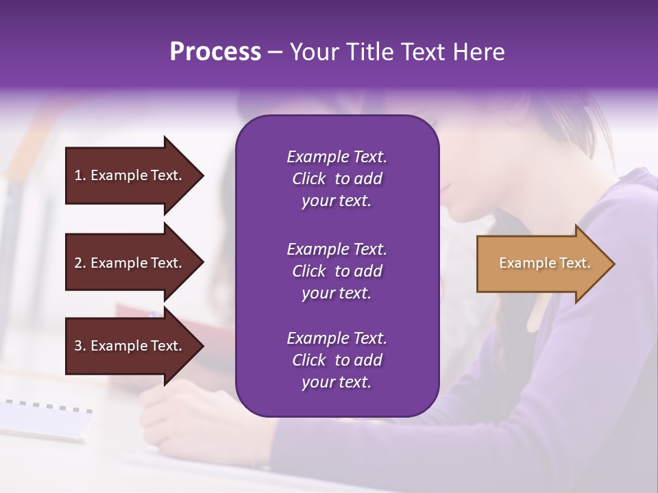 Young Happy Female PowerPoint Template
