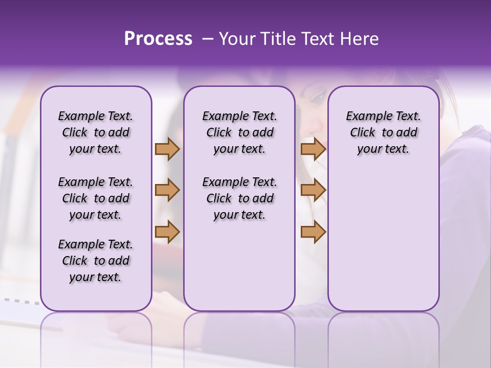 Young Happy Female PowerPoint Template