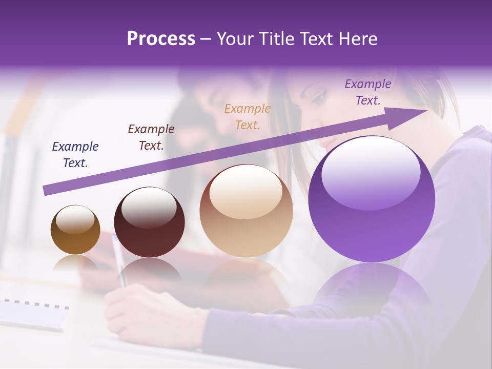 Young Happy Female PowerPoint Template