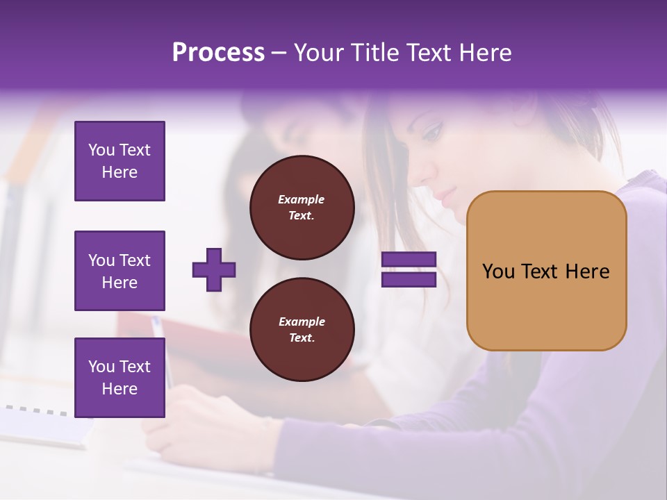 Young Happy Female PowerPoint Template