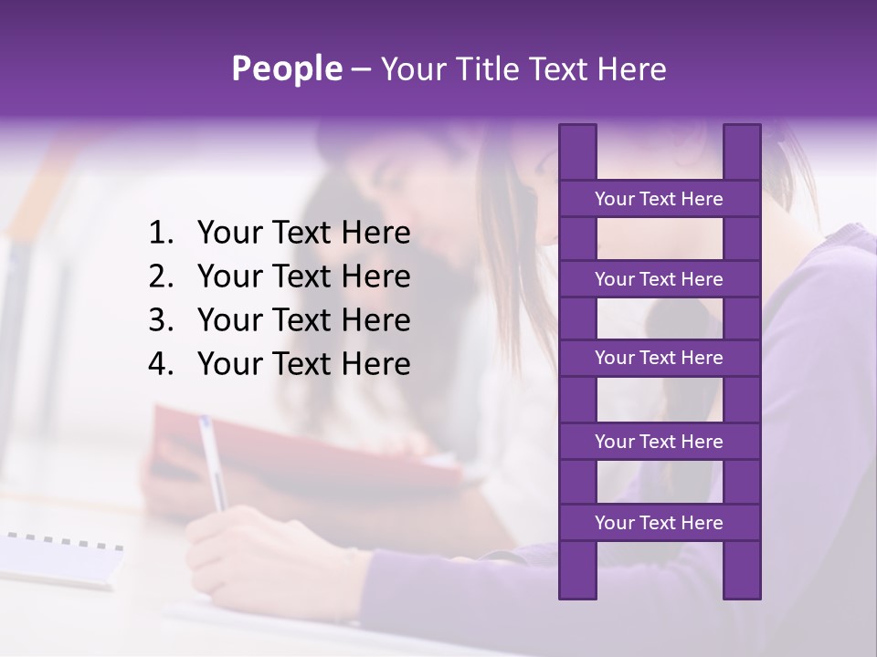 Young Happy Female PowerPoint Template