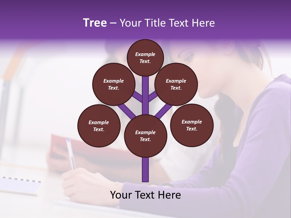 Young Happy Female PowerPoint Template