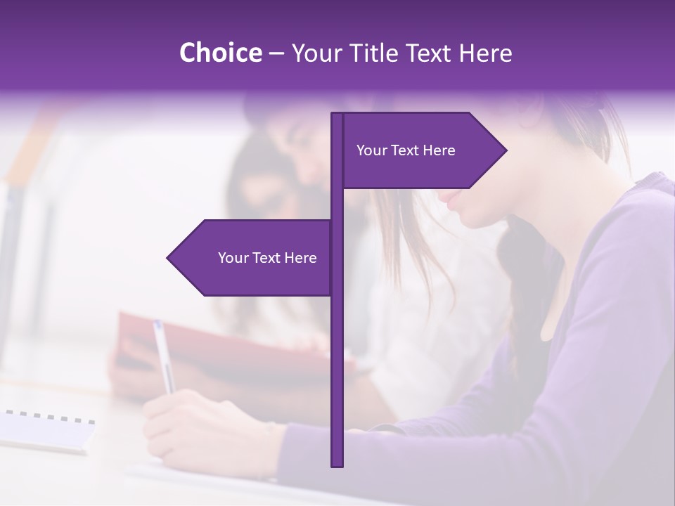 Young Happy Female PowerPoint Template