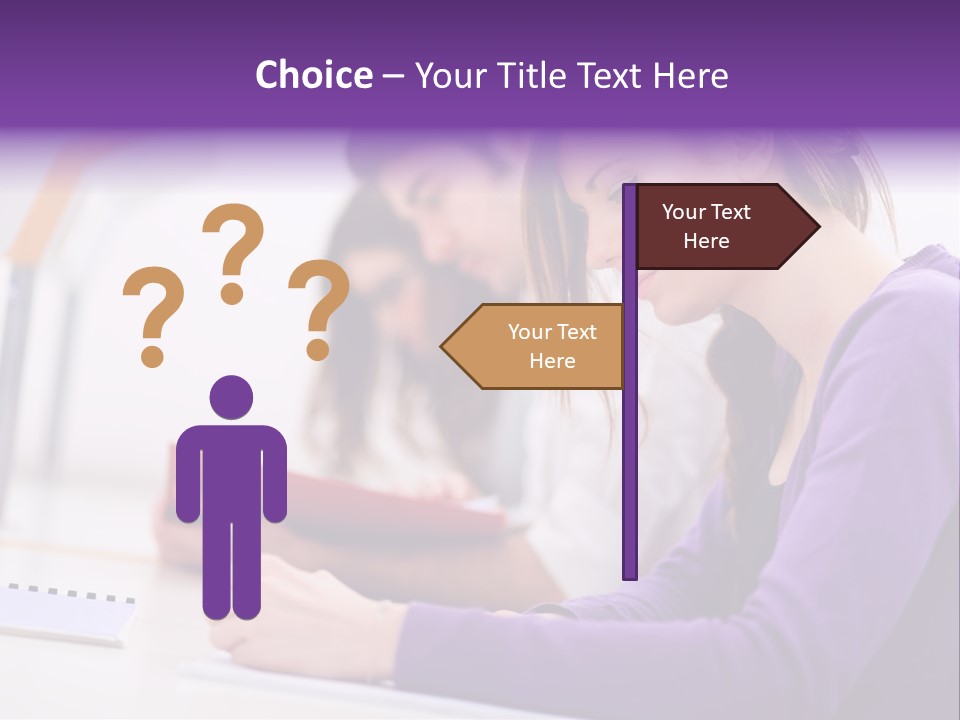 Young Happy Female PowerPoint Template