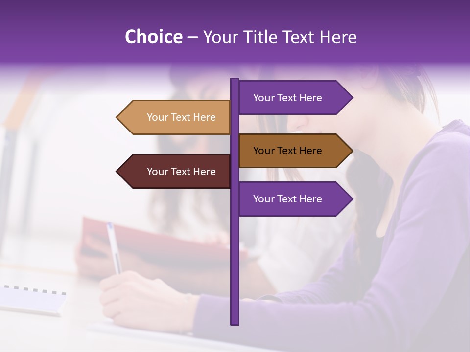 Young Happy Female PowerPoint Template