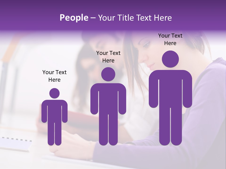 Young Happy Female PowerPoint Template