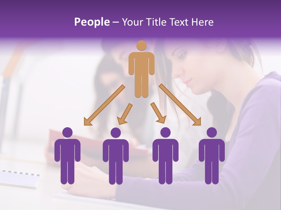 Young Happy Female PowerPoint Template