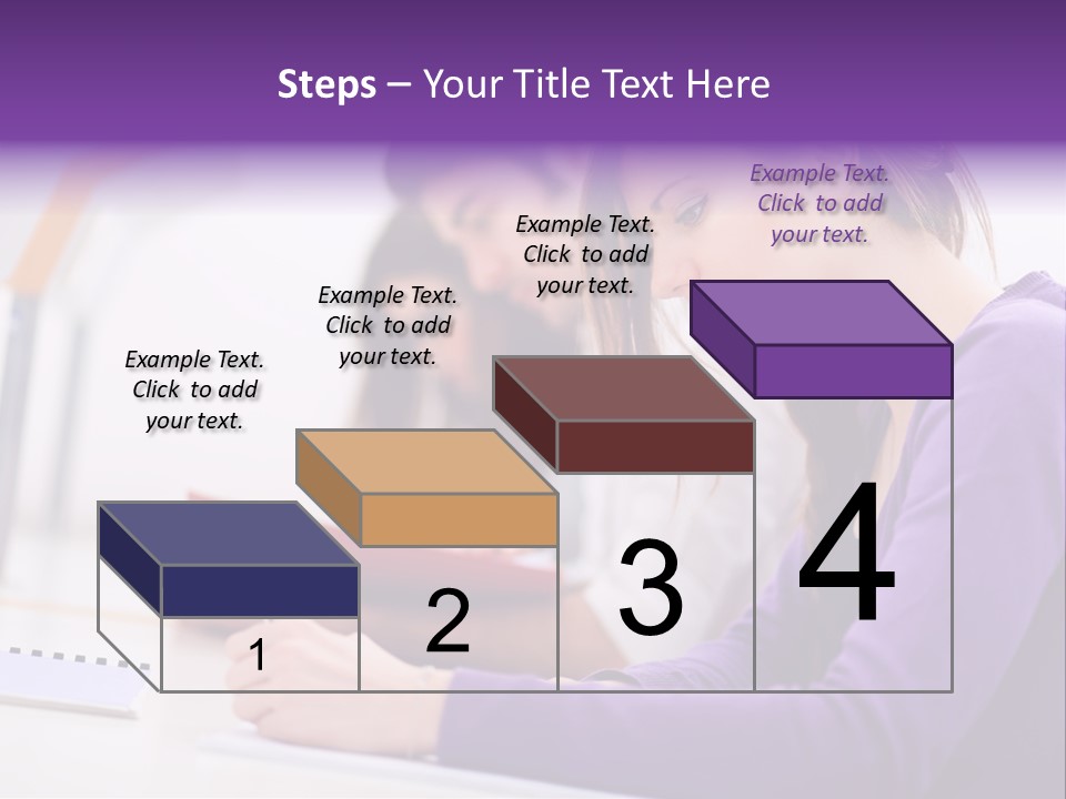 Young Happy Female PowerPoint Template