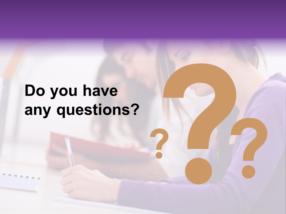 Young Happy Female PowerPoint Template