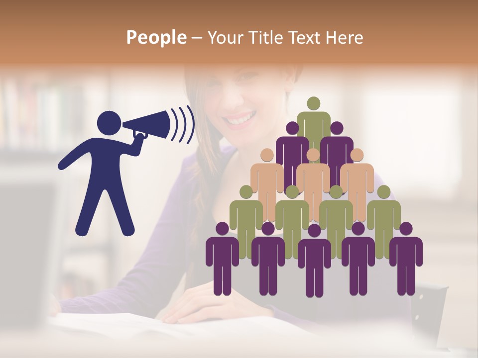 Searching Beautiful People PowerPoint Template