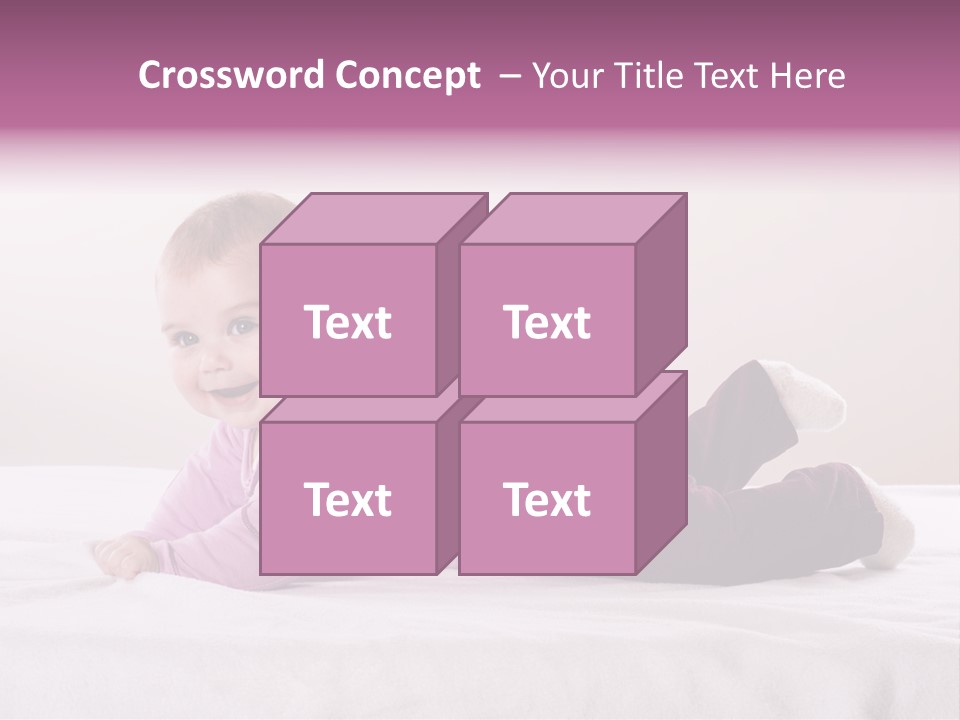 White Toddler Beautiful PowerPoint Template