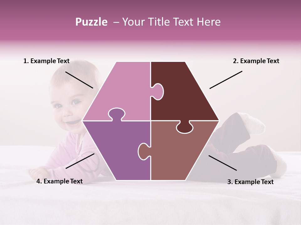 White Toddler Beautiful PowerPoint Template