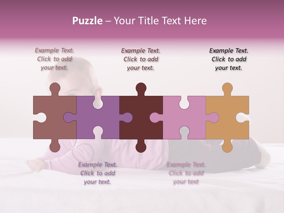 White Toddler Beautiful PowerPoint Template