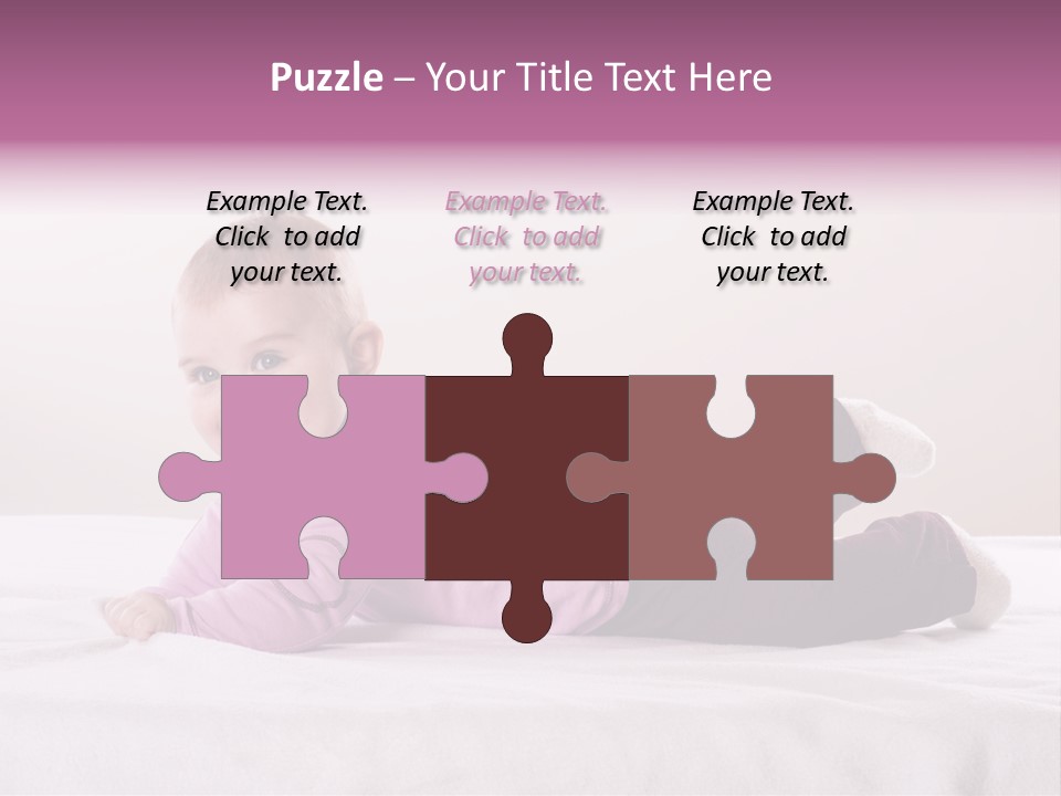 White Toddler Beautiful PowerPoint Template