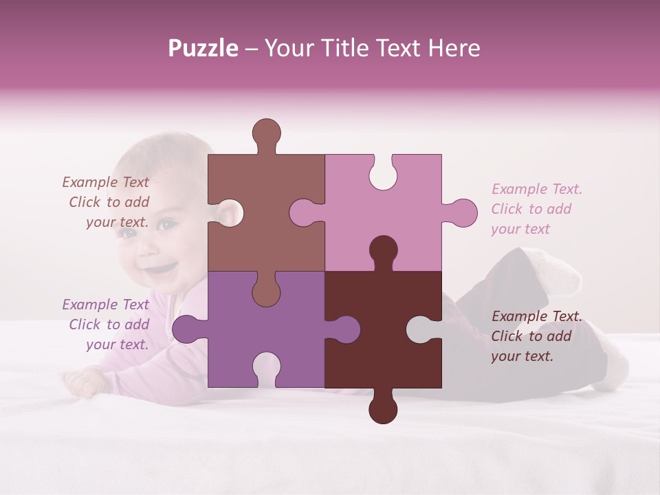 White Toddler Beautiful PowerPoint Template