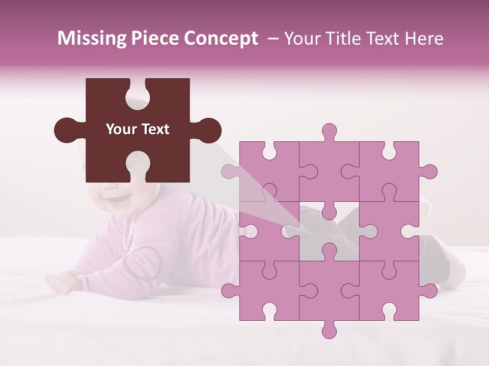 White Toddler Beautiful PowerPoint Template