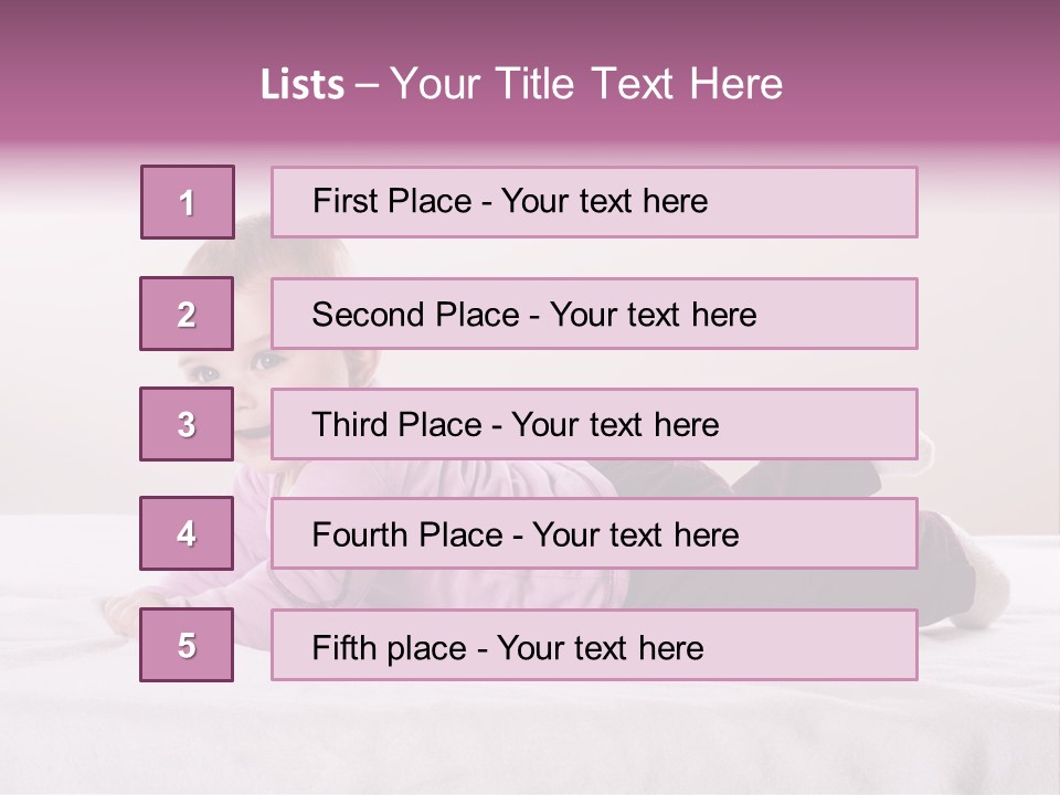 White Toddler Beautiful PowerPoint Template