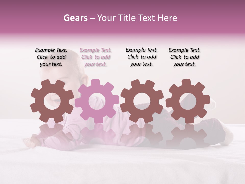 White Toddler Beautiful PowerPoint Template