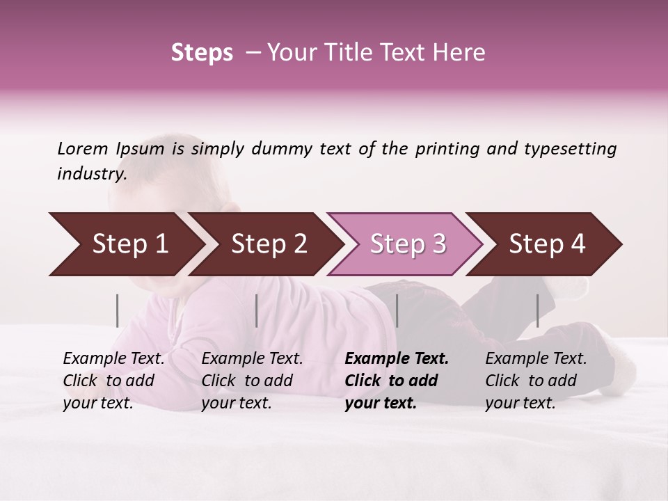 White Toddler Beautiful PowerPoint Template