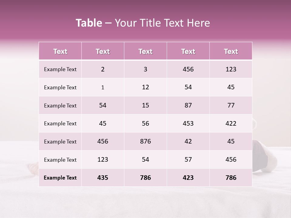 White Toddler Beautiful PowerPoint Template