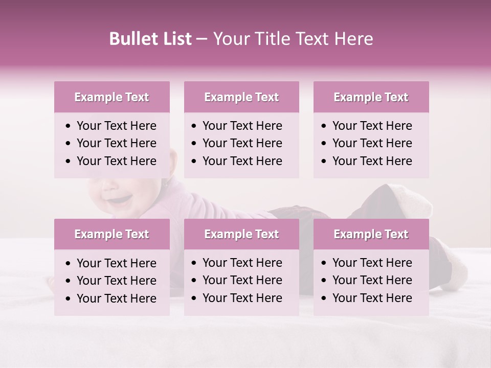 White Toddler Beautiful PowerPoint Template