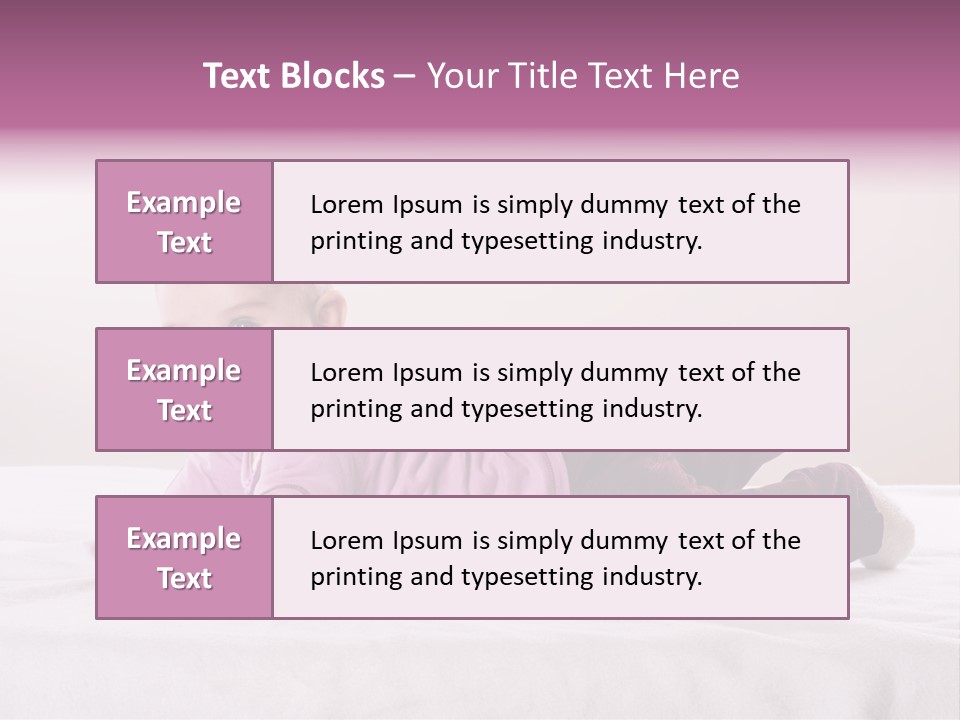 White Toddler Beautiful PowerPoint Template