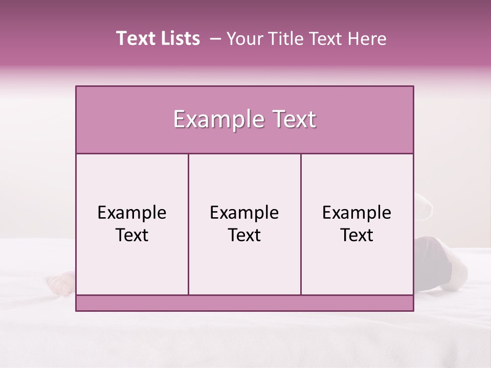 White Toddler Beautiful PowerPoint Template