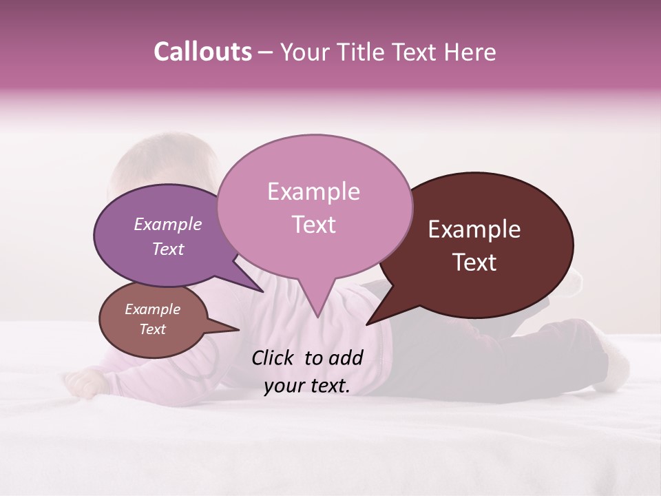 White Toddler Beautiful PowerPoint Template